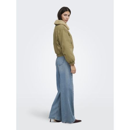 ONLLYNN OVERSIZED BOMBER JACKE 192598 Coffee L