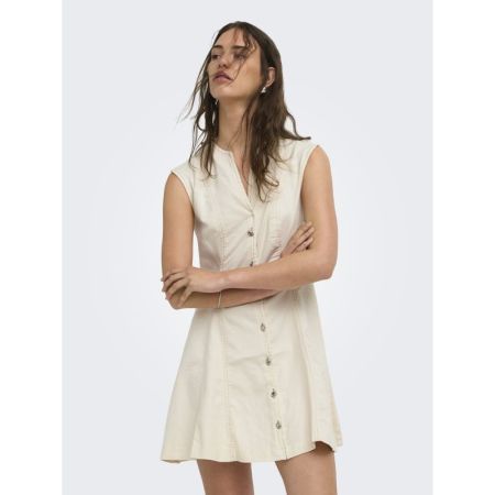 ONLFILUCA SL SHORT DRESS AKM 234755 Ecru