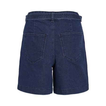 VIOLA HW BUCKLE DENIM SHORTS 177855 Dark Blu