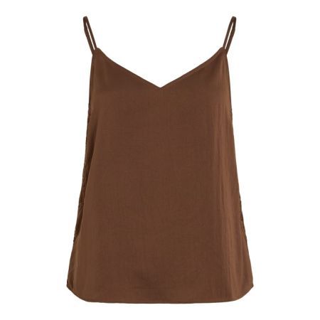 VIGUNDA V-NECK SINGLET 309466 Tiramisu