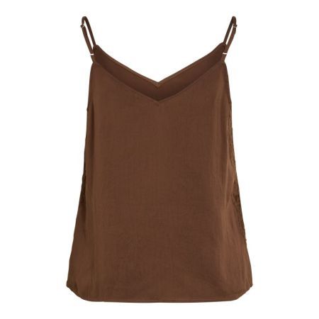 VIGUNDA V-NECK SINGLET 309466 Tiramisu