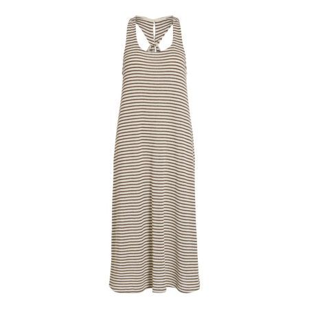 VIKIMIRA U-NECK SL STRIPE MIDI 177853001 Birch